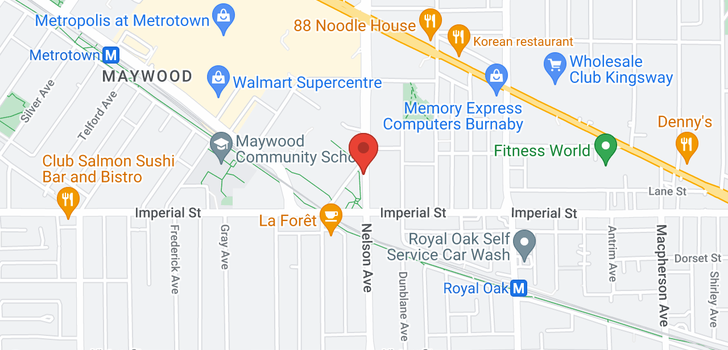 map of 805 6707 NELSON AVENUE